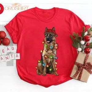 Christmas German Shepherd Sweatshirts For Dog Dad Christmas