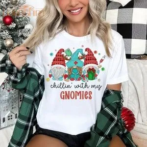 Christmas Gnome Shirt Bella Canvas Shirt Graphic Tee Gift