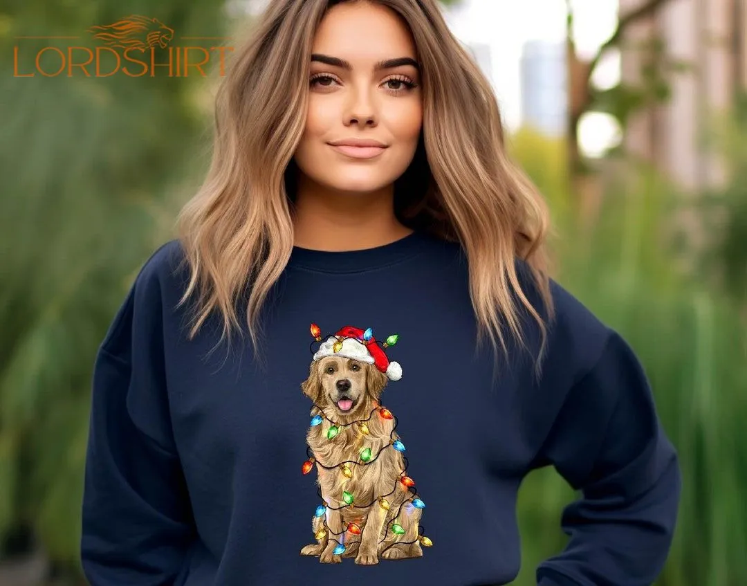 Christmas Golden Retriever Sweatshirt Christmas Dog Sweater