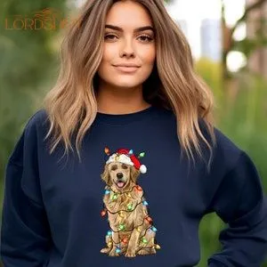 Christmas Golden Retriever Sweatshirt Christmas Dog Sweater