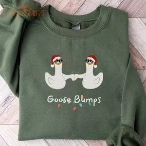 Christmas Goose T-shirt Goose Bumps Funny Shirt Christmas