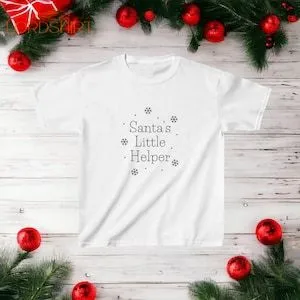 Christmas Kids Shirt Santa's Little Helper Kids Christmas