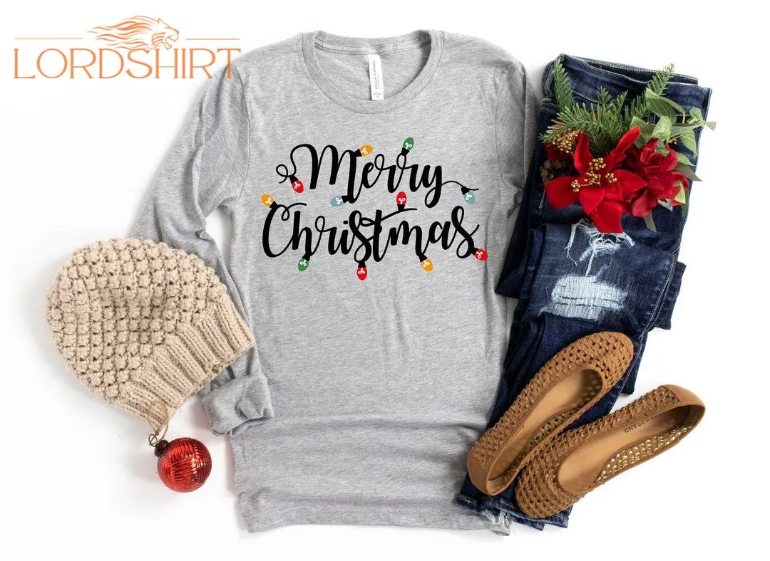 Christmas Lights Shirtchristmas Shirtmerry Christmas