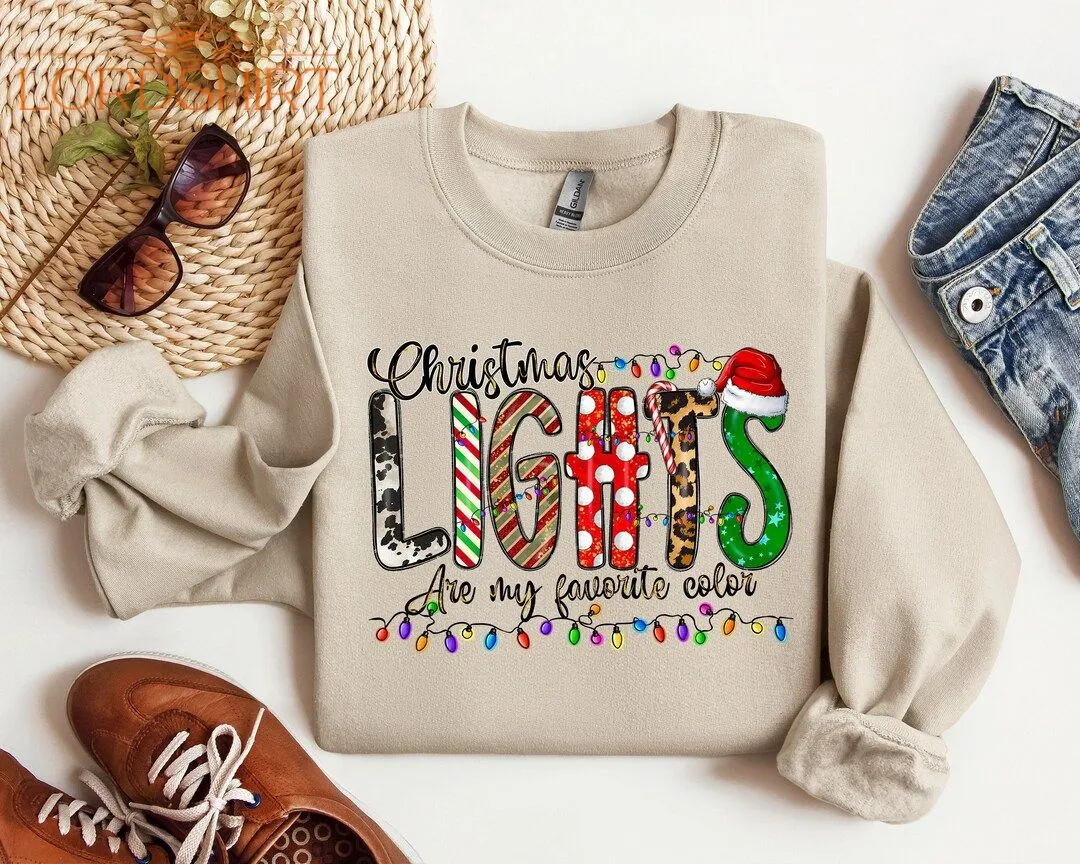 Christmas Lights Sweatshirt Christmas Sweater For Gift