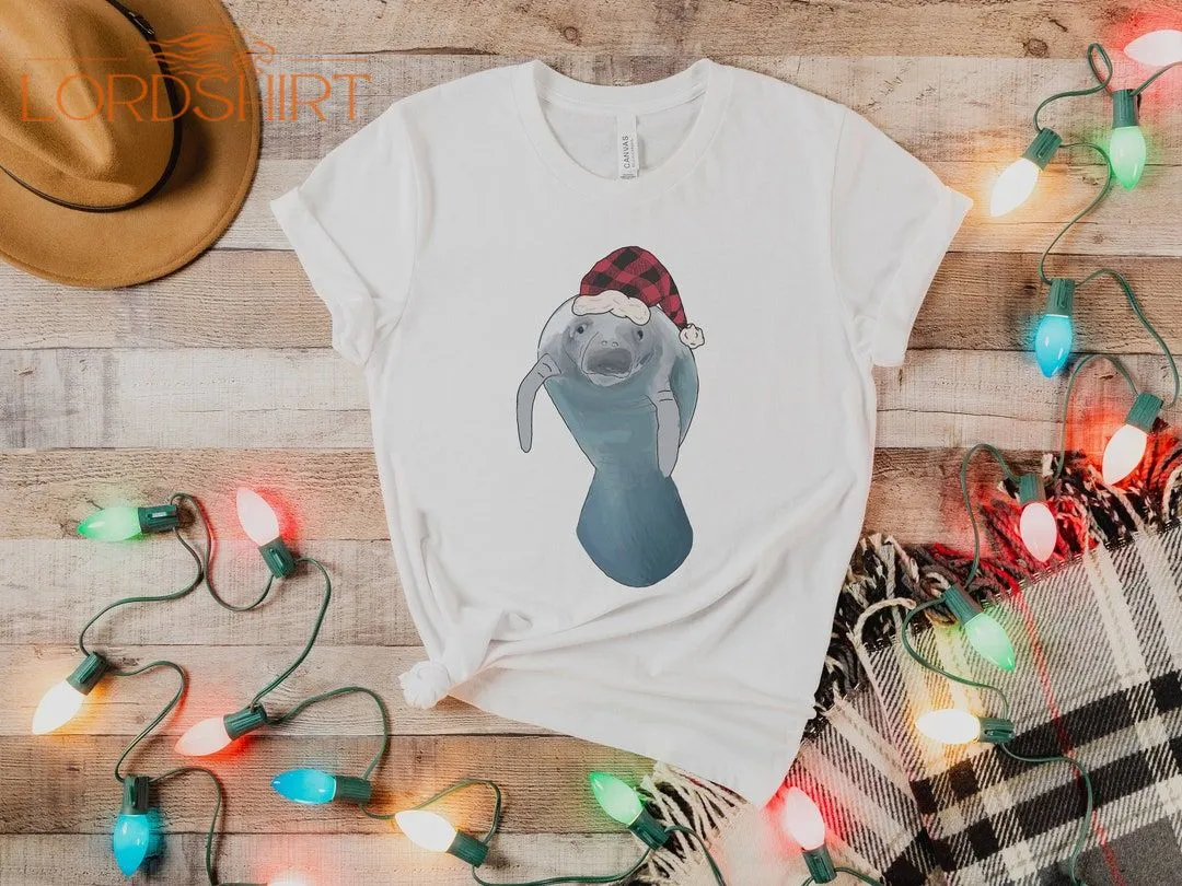 Christmas Manatee Shirt Florida Christmas T-shirt Marine