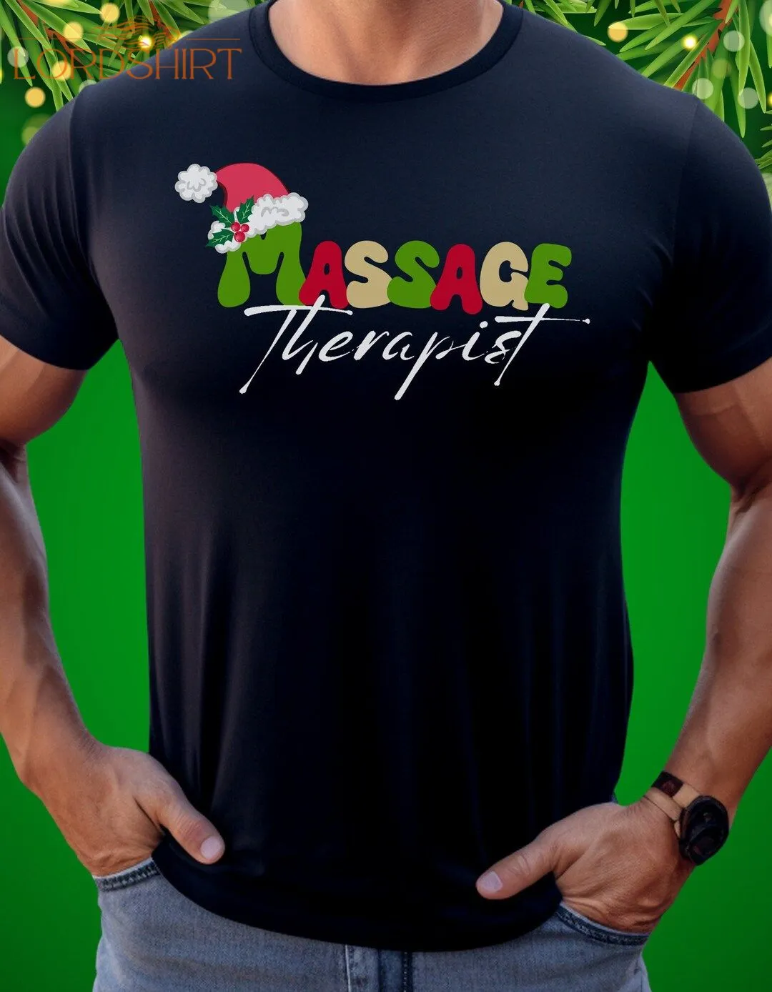 Christmas Massage Shirt Massage Therapist Christmas Tshirt