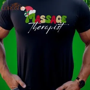 Christmas Massage Shirt Massage Therapist Christmas Tshirt