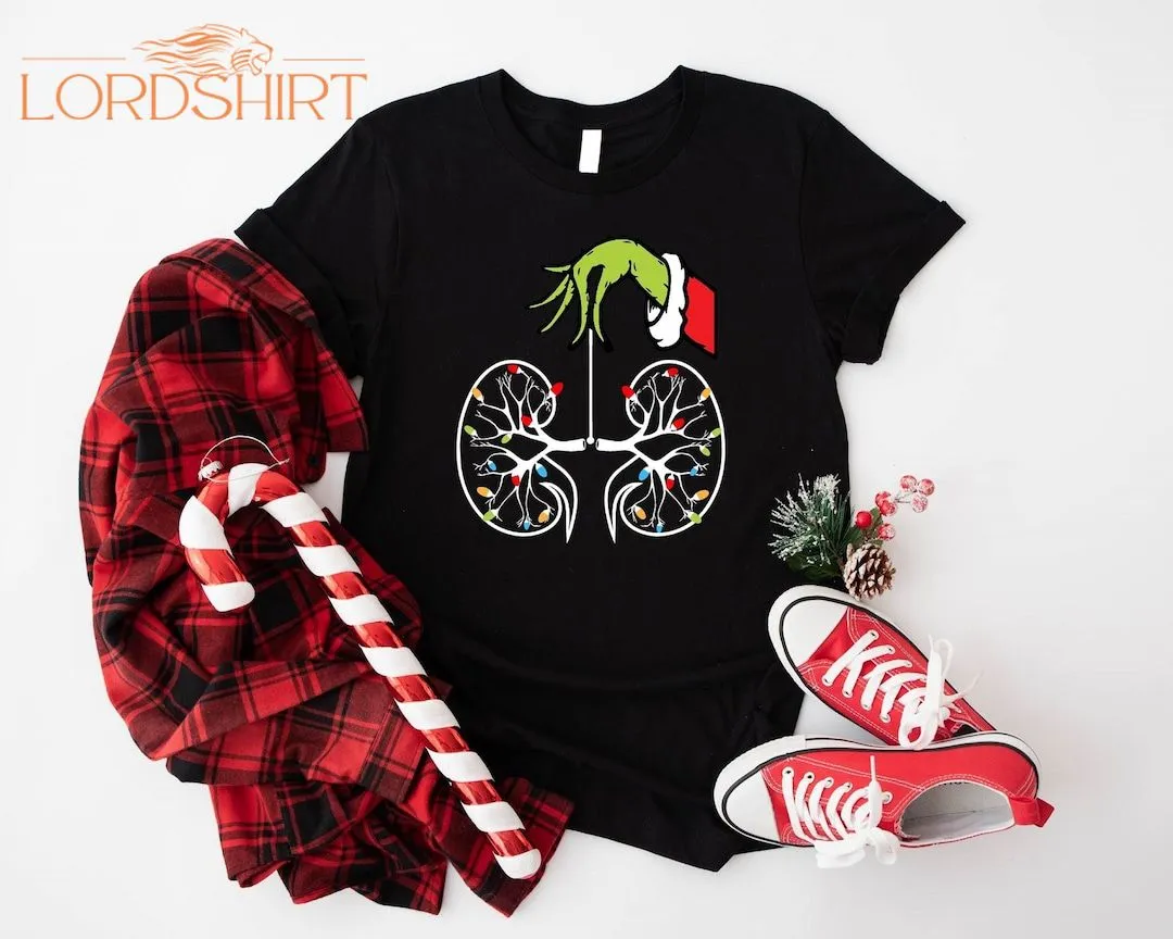 Christmas Nurse Gift T-shirt Christmas Dialysis Shirt