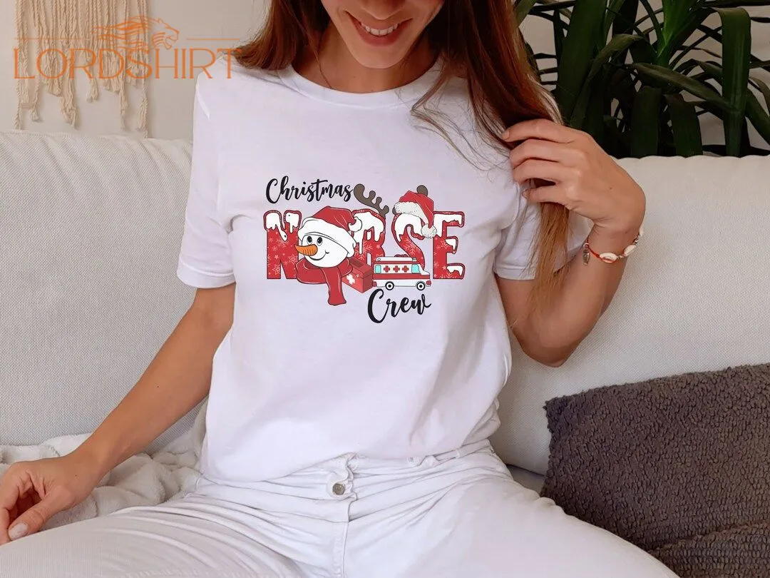 Christmas Nurse T-shirt Christmas Nurse Crew Medical