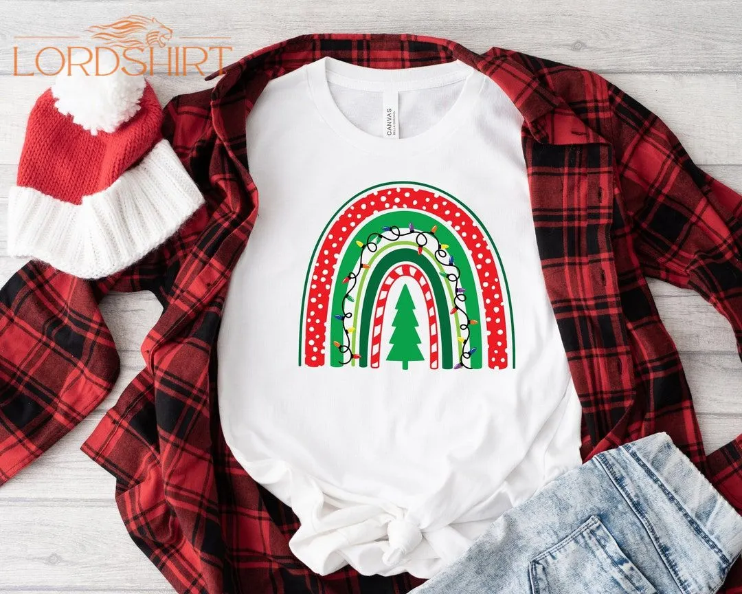 Christmas Rainbow Shirt Christmas Tshirt Family Christmas