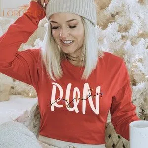 Christmas Running Workout Long Sleeve For Women Group