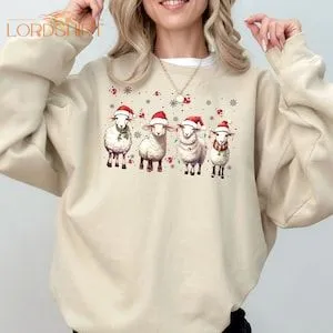 Christmas Sheeps Sweater Funny Farm Animal Xmas Shirt Sheep