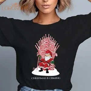 Christmas Shirt Christmas T-shirt Christmas Is Coming Santa