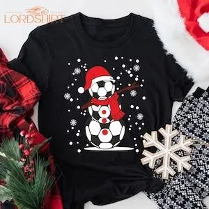 Christmas Snowman Football T Shirt Rudolph Reindeer Santa