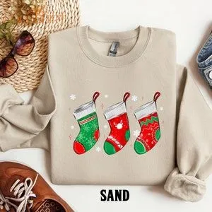 Christmas Socks Sweatshirt Christmas Shirt Christmas