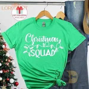 Christmas Squad Tshirt Christmas Family Squad Shirts Funny