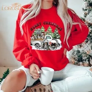 Christmas Sweatshirt For Women New Year Gift Kids Christmas