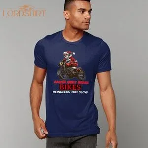 Christmas T Shirt Biker Shirt Motorbike Motorcycle Funny