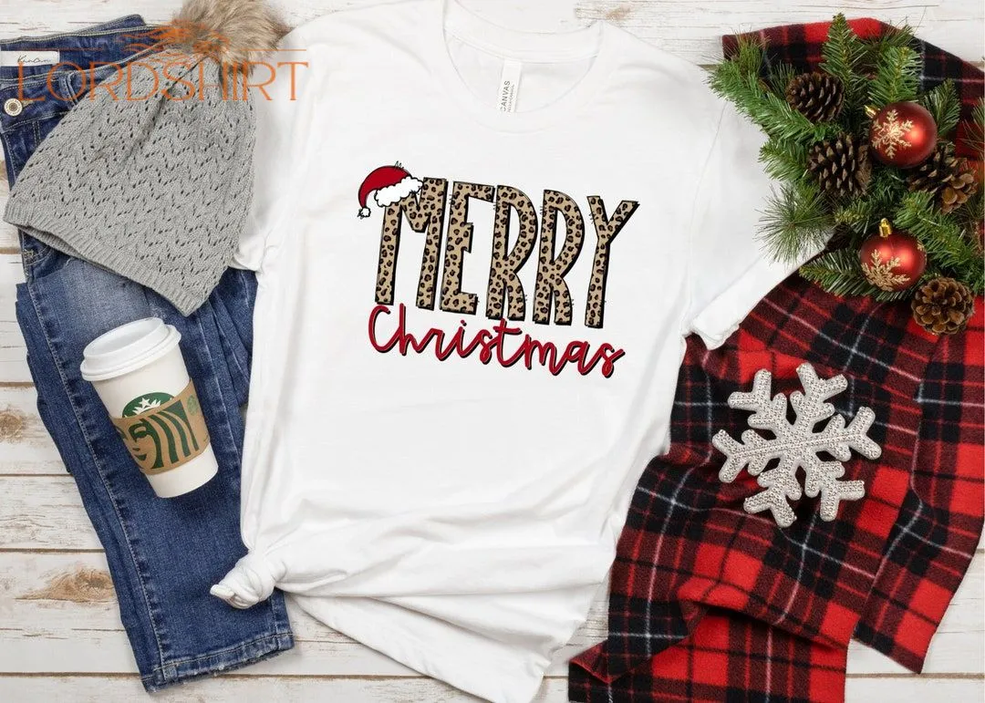 Christmas T-shirt Buffalo Plaid Christmas Shirt Merry