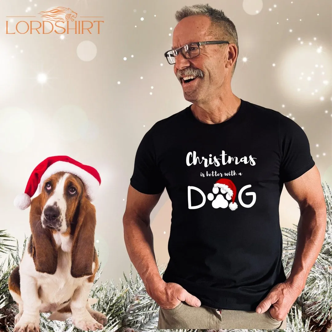 Christmas T-shirt Dog T-shirt Christmas Dog T-shirt Dog