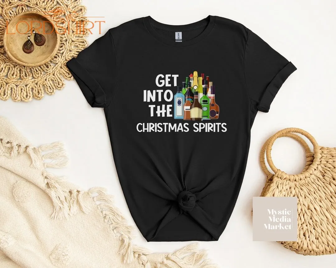 Christmas T-shirt For Men Funny Men's T-shirt Get Into