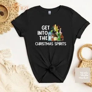 Christmas T-shirt For Men Funny Men's T-shirt Get Into