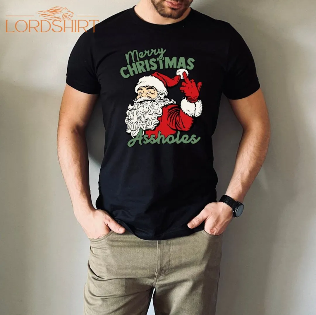 Christmas T-shirt For Men Funny Men's T-shirt Merry