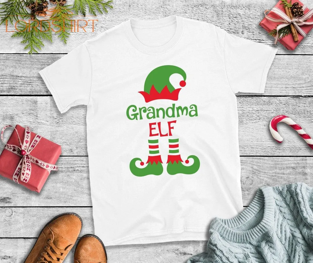 Christmas T Shirt Grandma Elf Xmas T-shirt Xmas Tee Christmas