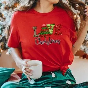 Christmas T-shirt Love Christmas Womens Tee Unisex T-shirt