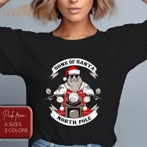 Christmas T-shirt Sons Of Santa Santa Shirt Unisex T-shirt