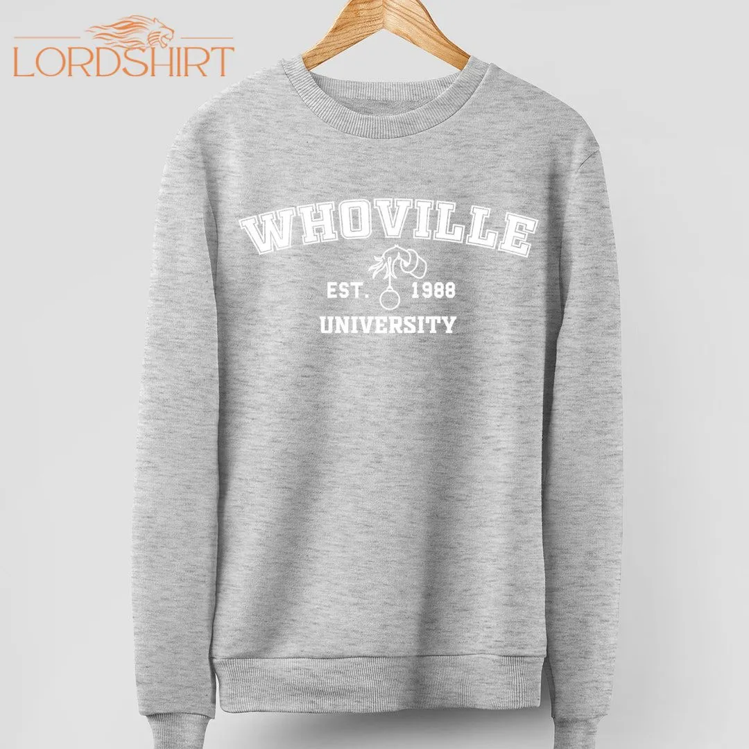 Christmas Town University Crewneck Sweatshirt Or T-shirt