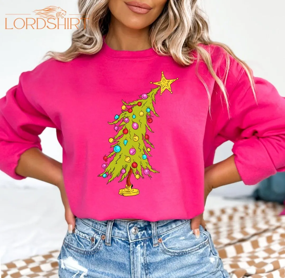 Christmas Tree Trendy Christmas Tree Sweatshirt Christmas