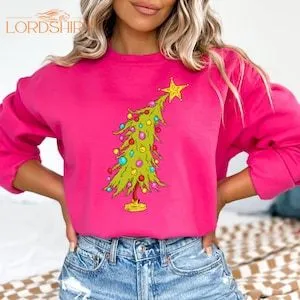 Christmas Tree Trendy Christmas Tree Sweatshirt Christmas