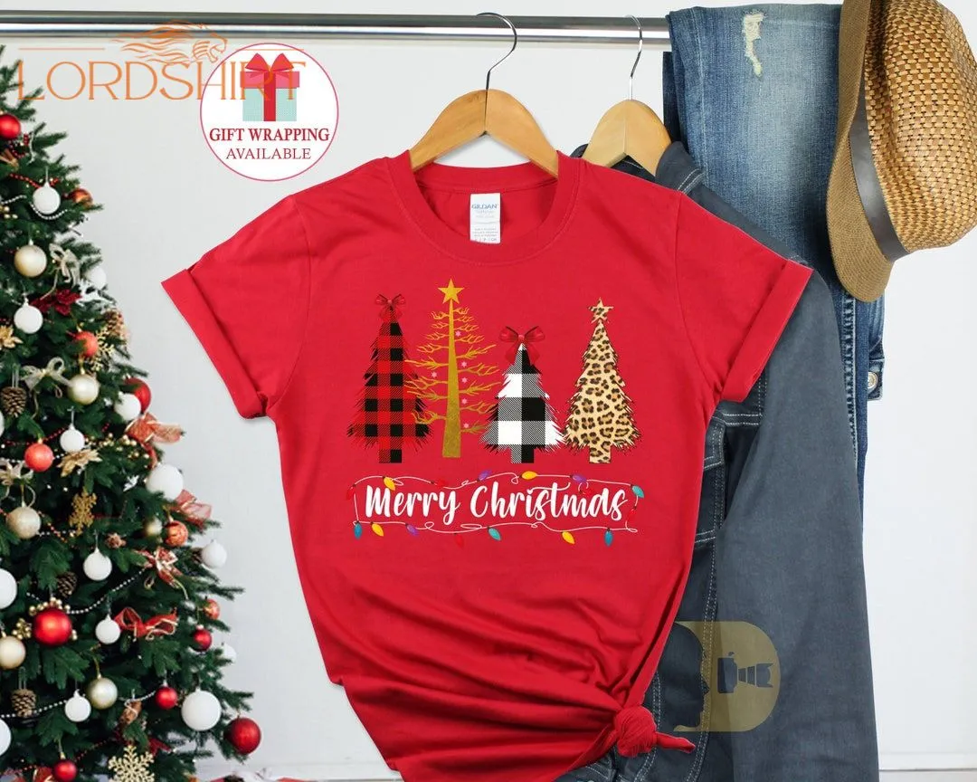 Christmas Tree Tshirt 2022 Merry Christmas Shirt Women Men