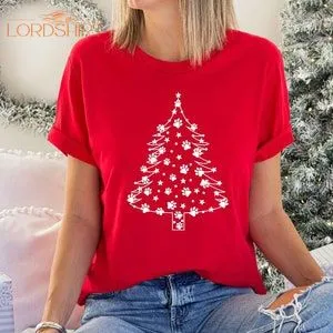 Christmas Tree With Dog Paws Shirt Dog People Christmas