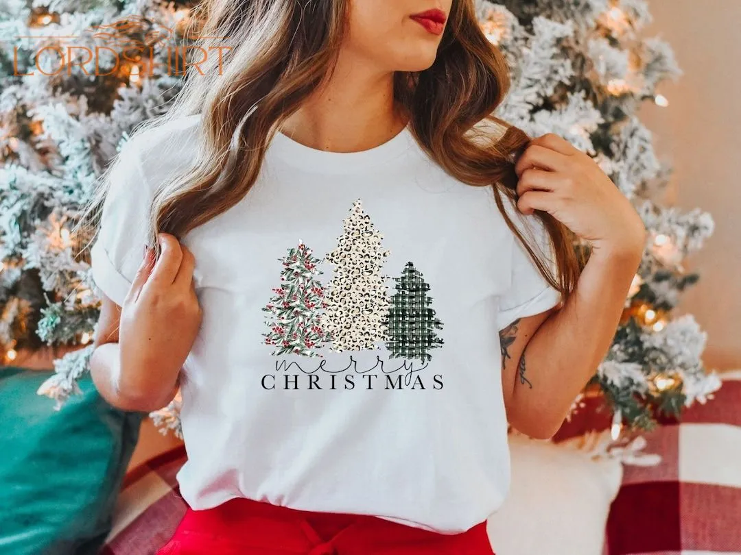 Christmas Trees Shirt Merry Christmas Tshirt Christmas