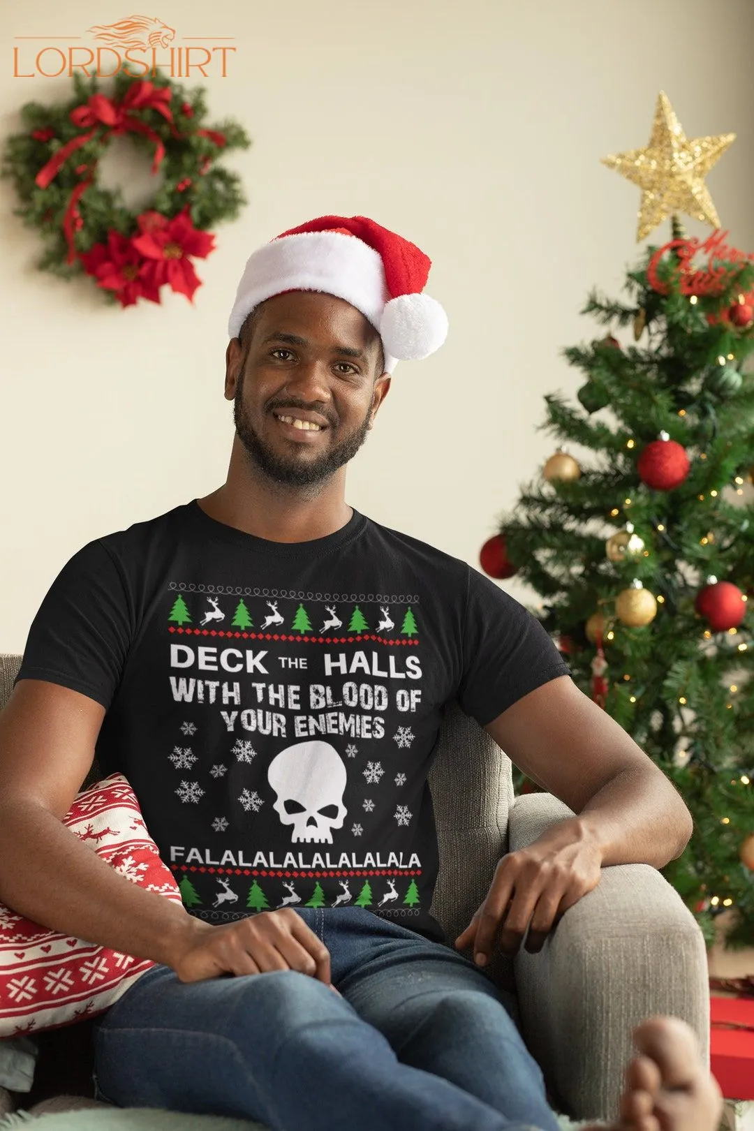 Christmas Tshirt For Wargamers Deck The Halls Slogan