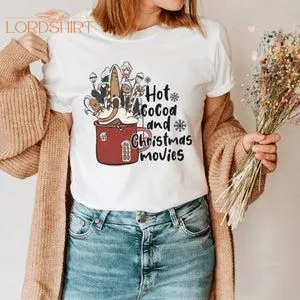 Christmas Tshirt Hot Chocolate Christmas Movies Winter