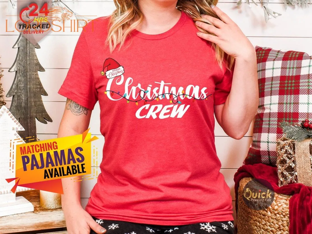 Christmas Tshirt Kids Christmas Crew Shirt Christmas Santa