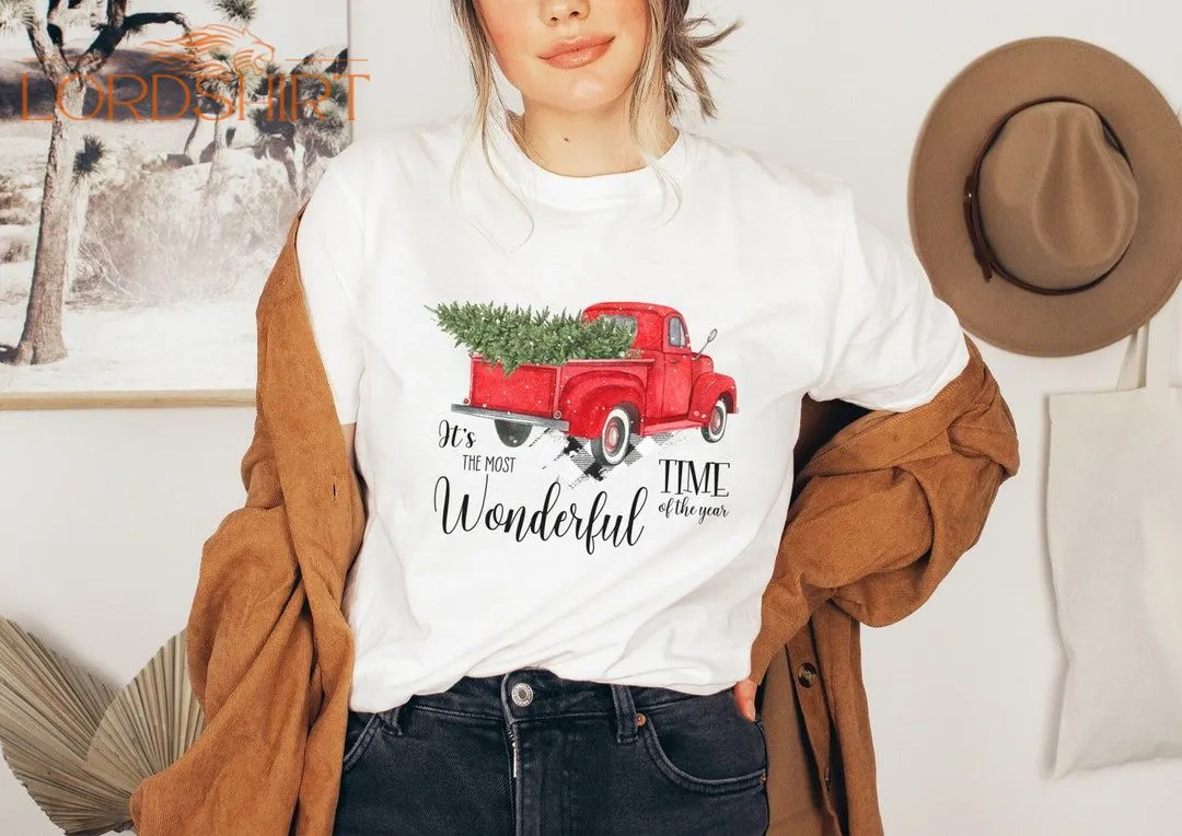 Christmas Tshirt Most Wonderful Time Christmas