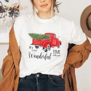 Christmas Tshirt Most Wonderful Time Christmas