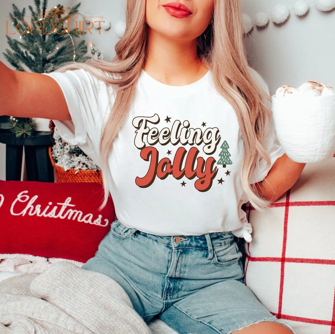 Christmas Tshirt Retro Jolly Winter Shirt Boho Clothing