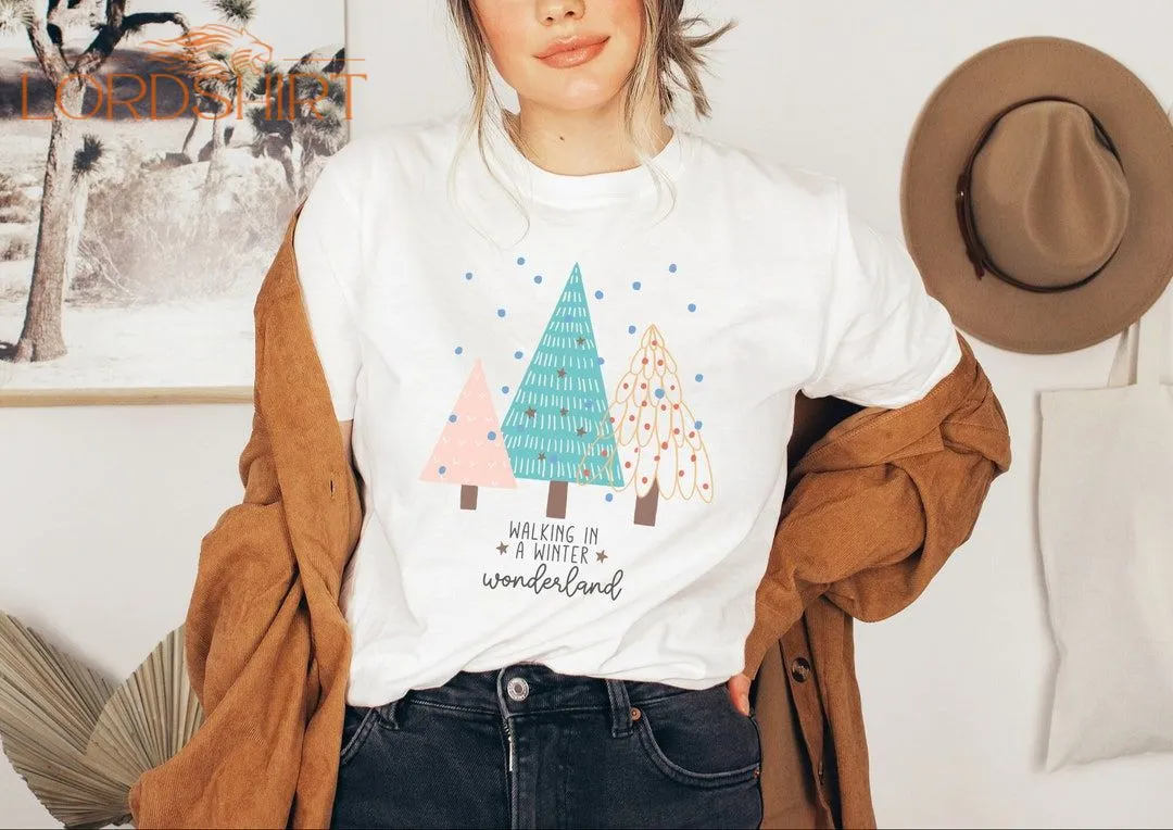 Christmas Tshirt Tannenbume Christmas Schnee Winterwald