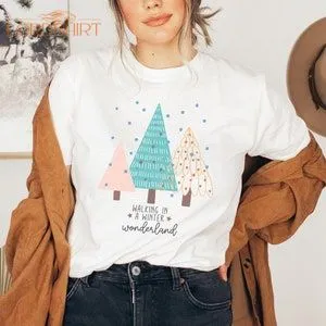 Christmas Tshirt Tannenbume Christmas Schnee Winterwald