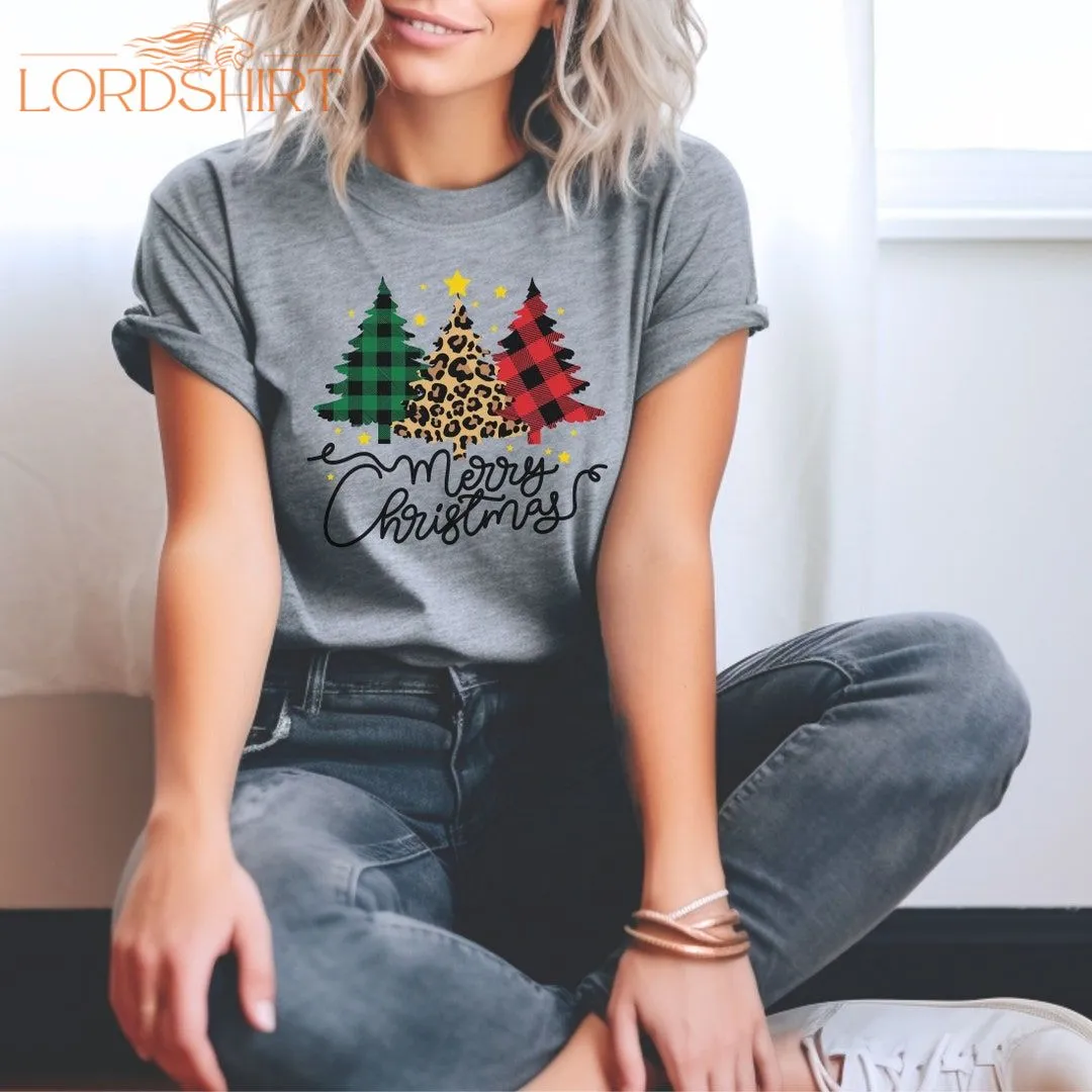 Christmas Tshirt Trendy Aesthetic Xmas T Shirt Modern For Her