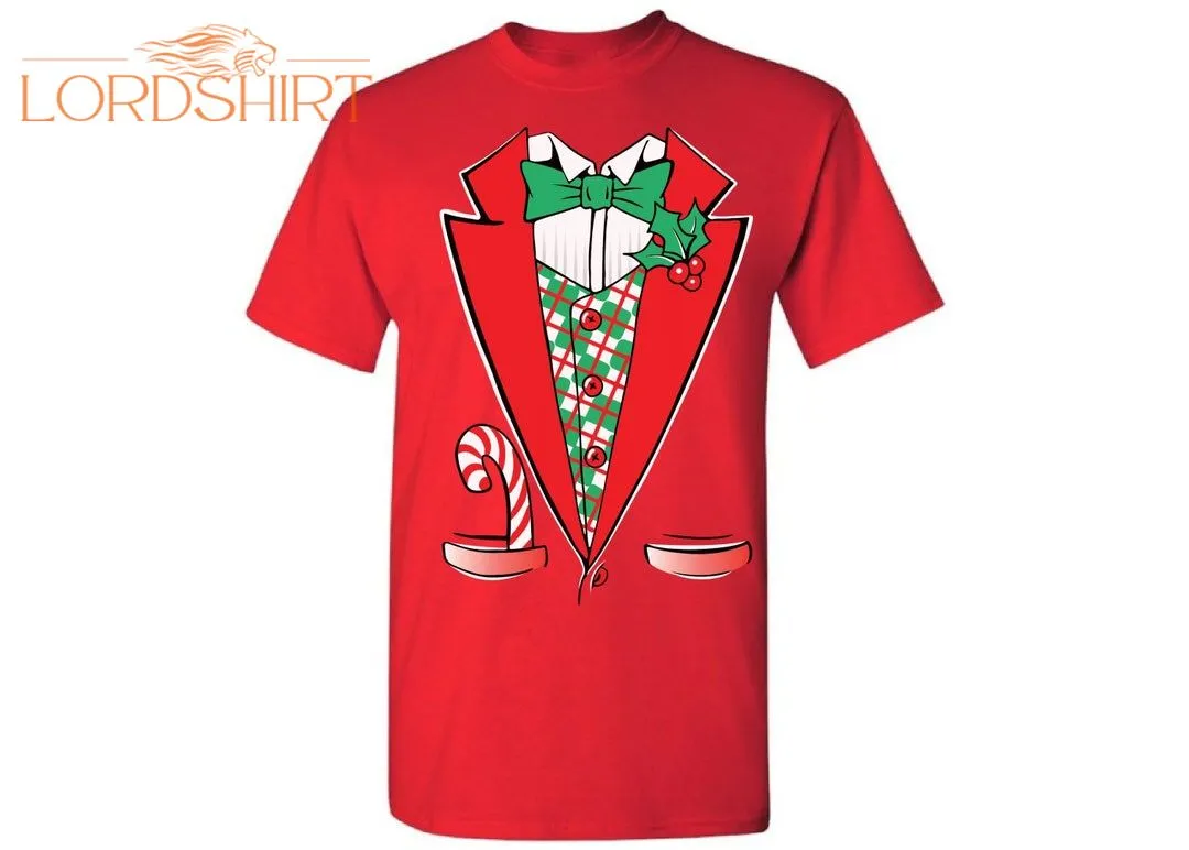 Christmas Tuxedo Shirt Ugly Christmas T-shirt Christmas