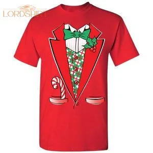 Christmas Tuxedo Shirt Ugly Christmas T-shirt Christmas