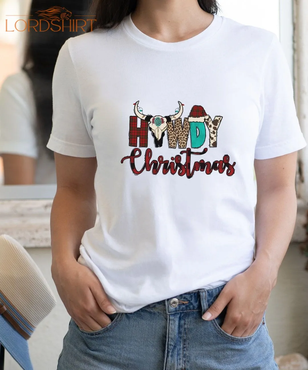 Christmas Western T-shirt Howdy Christmas Shirt Cowboy