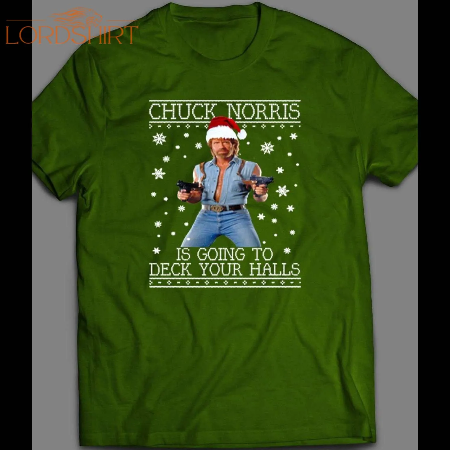 Chuck Norris Is Gonna Deck Your Halls Christmas Shirt