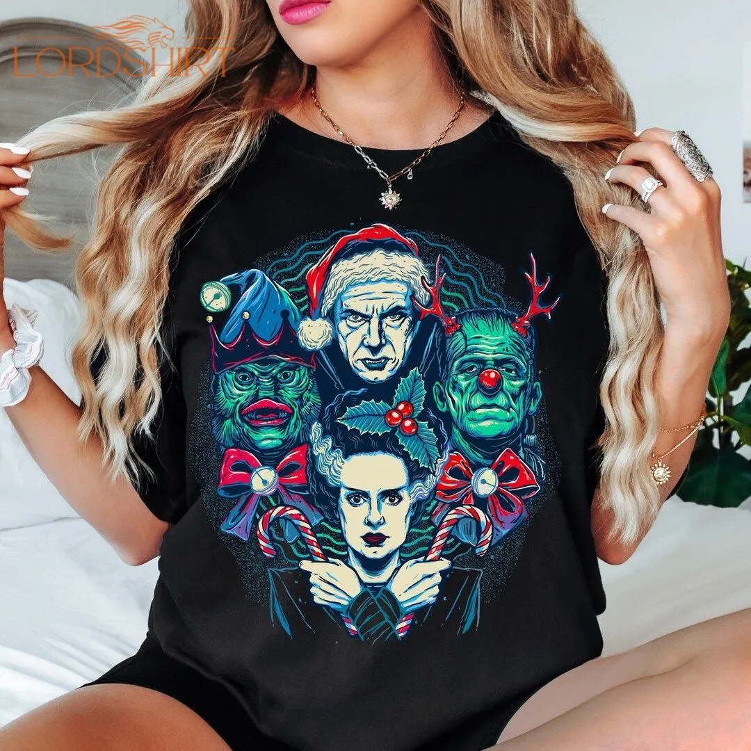 Classic Monsters Christmas T-shirt Comfort Colors Dracula